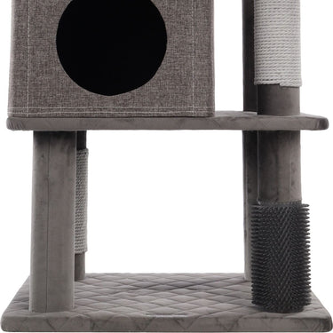 Flamingo Aurora Grey Cat Scratching Tree 80x70x171cm - Grey
